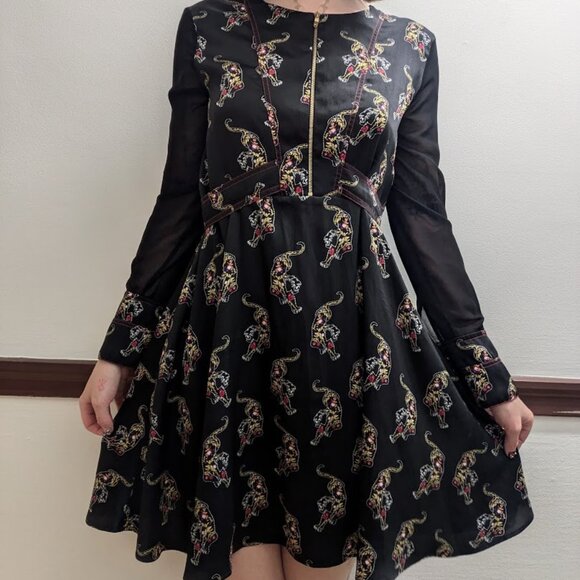 Sandro Paris Kaiya Tiger Dress! - Picture 1 of 6